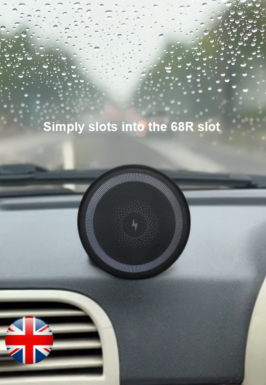 Fiat / Abarth 500 - Wireless Phone Holder Charger 68R Mount - Aluminium Head
