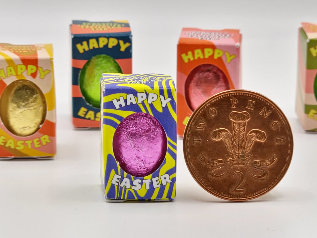 The Smallest Easter Eggs Ever Probably - Solid Chocolate Easter Eggs in a box, Ideal Gift for Easter Egg Hunt - Mini Easter Eggs