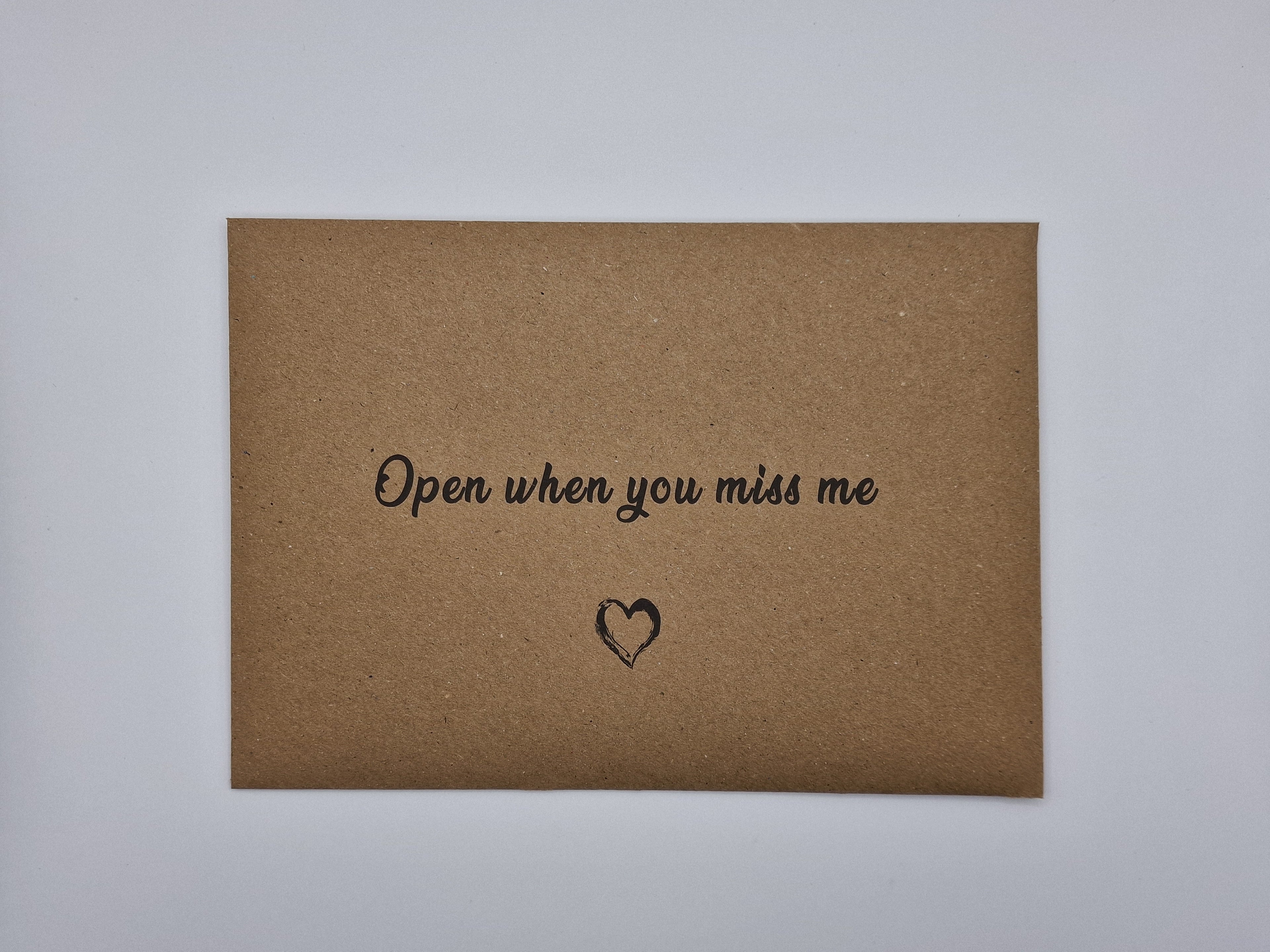 Personalised Luxury Open When Envelopes | Long Distance Relationship Gift | Valentines Gift for Him Her | Date Night Idea
