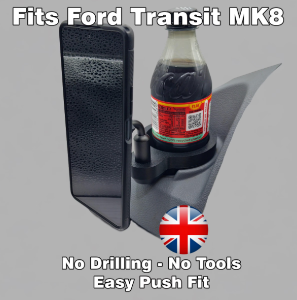 Aluminium Magnetic Phone Holder Mount for Ford Transit MK8