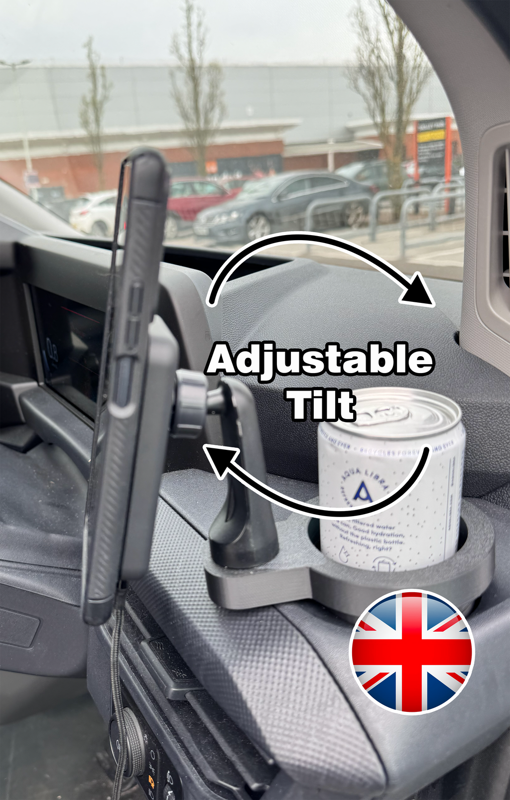 Wireless Magsafe Phone Charger Mount for Ford Transit Custom 2013+ onwards